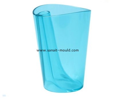 transparent plastic injection brush cup with brush holder p15021201