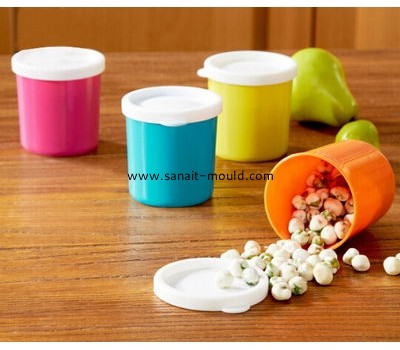 good design plastic injection food storage cup with lid molding p15032601