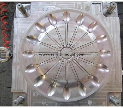 Hot or cold runner plastic injection spoon moulds m15033003