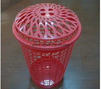 plastic injection garbage can with lid molding p15061103